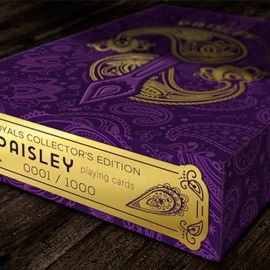 Mazzo di carte Collector's Paisley Royals Purple (Numbered Seals)  Playing Cards by Dutch Card House Company