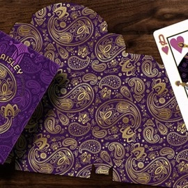 Mazzo di carte Collector's Paisley Royals Purple (Numbered Seals)  Playing Cards by Dutch Card House Company