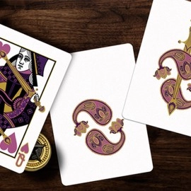 Mazzo di carte Collector's Paisley Royals Purple (Numbered Seals)  Playing Cards by Dutch Card House Company