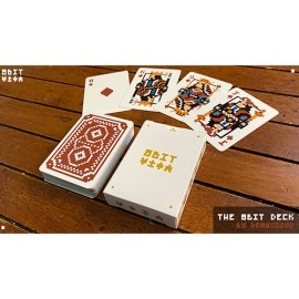 Mazzo di carte 8 Bit Red Playing Cards