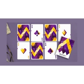 Mazzo di carte Diamon N° 14 Purple Star Playing Cards by Dutch Card House Company