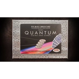 Quantum Coins (US Quarter Red Card) Gimmicks and Online Instructions by Greg Gleason and RPR Magic Innovations