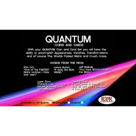 Quantum Coins (Euro 50 cent Blue Card) Gimmicks and Online Instructions by Greg Gleason and RPR Magic Innovations