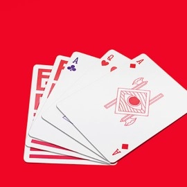 Mazzo di carte Red Enigma Playing Cards