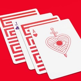 Mazzo di carte Red Enigma Playing Cards