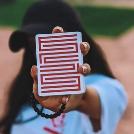 Mazzo di carte Red Enigma Playing Cards