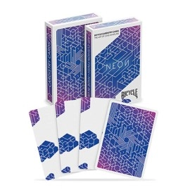 Mazzo di carte Bicycle Neon Cardistry Blue Aurora Playing Cards