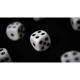 NON GIMMICKED DICE 6 PACK/WHITE by Tony Anverdi