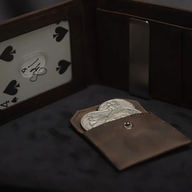 FPS Coin Wallet Brown (Gimmicks and Online Instructions) by Magic Firm