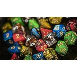 Five Elements Playing Cards Wooden Collection Set with 5 Dice by TCC