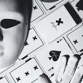 Mazzo di carte X Deck (White) Signature Edition Playing Cards by Alex Pandrea