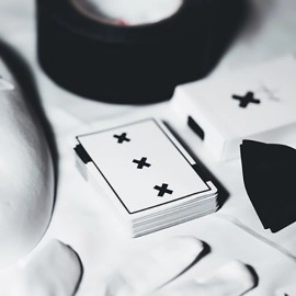 Mazzo di carte X Deck (White) Signature Edition Playing Cards by Alex Pandrea