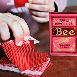 Mazzo di carte Bee Red MetalLuxe Playing Cards by US Playing Card