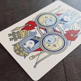 Mazzo di carte Pantheon Azure Playing Cards by Giovanni Meroni