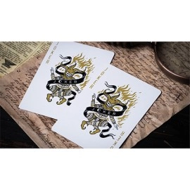 Mazzo di carte 666 (Gold Foil) Playing Cards by Riffle Shuffle