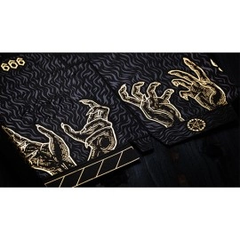 Mazzo di carte 666 (Gold Foil) Playing Cards by Riffle Shuffle