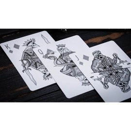 Mazzo di carte 666 (Silver Foil) Playing Cards by Riffle Shuffle