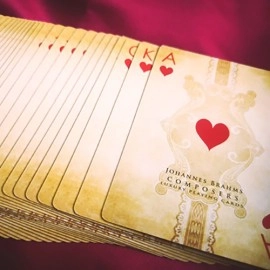 Mazzo di carte Johannes Brahms (Composers) Playing Cards