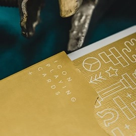 Mazzo di carte Gold ICON Playing Cards by Riffle Shuffle