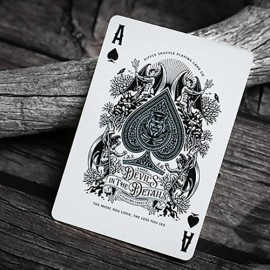 Mazzo di carte Devil's in the Details Sinful Silver Playing Cards by Riffle Shuffle
