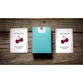 Mazzo di carte Cherry Casino House Deck (Tropicana Teal) Playing Cards by Pure Imagination Projects
