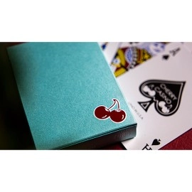 Mazzo di carte Cherry Casino House Deck (Tropicana Teal) Playing Cards by Pure Imagination Projects
