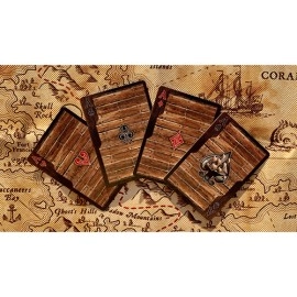 Mazzo di carte Gilded Jolly Roger Playing Cards