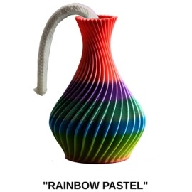 The American Prayer Vase Genie Bottle RAINBOW PASTEL by Big Guy's Magic