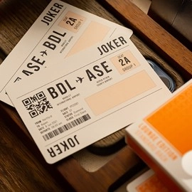 Mazzo di carte Lounge Edition in Hangar (Orange)  by Jetsetter Playing Cards
