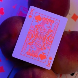 Mazzo di carte Fluorescent (Peach Edition) Playing Cards