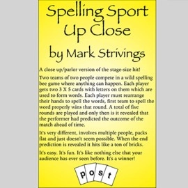 SPELLING SPORT CLOSE -UP by Mark Strivings