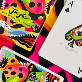 Mazzo di carte 2021 Summer Collection: Jungle Gilded  Playing Cards by CardCutz