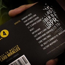 Easy to Master Card Miracles (Gimmicks and Online Instruction) Volume 4 by Michael Ammar