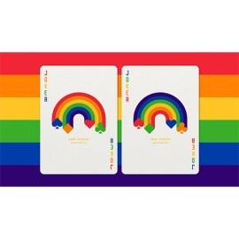 Mazzo di carte DKNG Rainbow Wheels (Red) Playing Cards by Art of Play