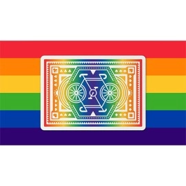 Mazzo di carte DKNG Rainbow Wheels (Red) Playing Cards by Art of Play