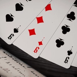 Mazzo di carte Deal with the Devil (Scarlet Red) UV Playing Cards by Darkside Playing Card Co