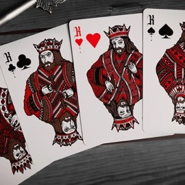 Mazzo di carte Deal with the Devil (Scarlet Red) UV Playing Cards by Darkside Playing Card Co