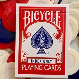 Mazzo di carte Gilded Red Bicycle Index Only Playing Cards