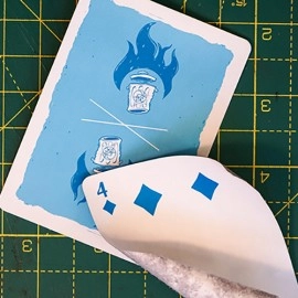 Mazzo di carte Trash & Burn (Blue) Playing Cards by Howlin' Jacks