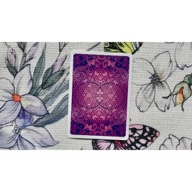 Mazzo di carte Gilded Bicycle Butterfly (Purple) Playing Cards