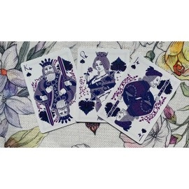 Mazzo di carte Gilded Bicycle Butterfly (Purple) Playing Cards