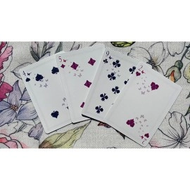 Mazzo di carte Gilded Bicycle Butterfly (Purple) Playing Cards