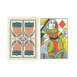 Mazzo di carte 1863 Patent National Reproduction Playing Cards