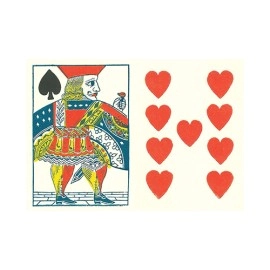 Mazzo di carte 1863 Patent National Reproduction Playing Cards