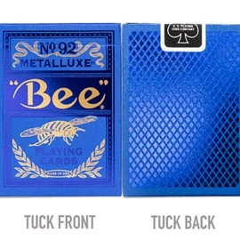 Mazzo di carte Bee Blue MetalLuxe Playing Cards by US Playing Card
