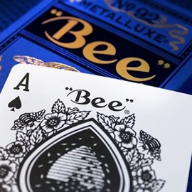 Mazzo di carte Bee Blue MetalLuxe Playing Cards by US Playing Card