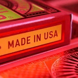 Mazzo di carte Tally-Ho Red (Circle) MetalLuxe by US Playing Cards