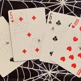 Gilded Bicycle Spider (Green) Playing Cards