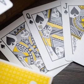 Mazzo di carte Lounge Edition in Taxiway Yellow by Jetsetter Playing Cards