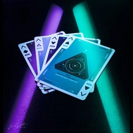 Mazzo di carte Gilded Cyberware (Neon) Playing Cards